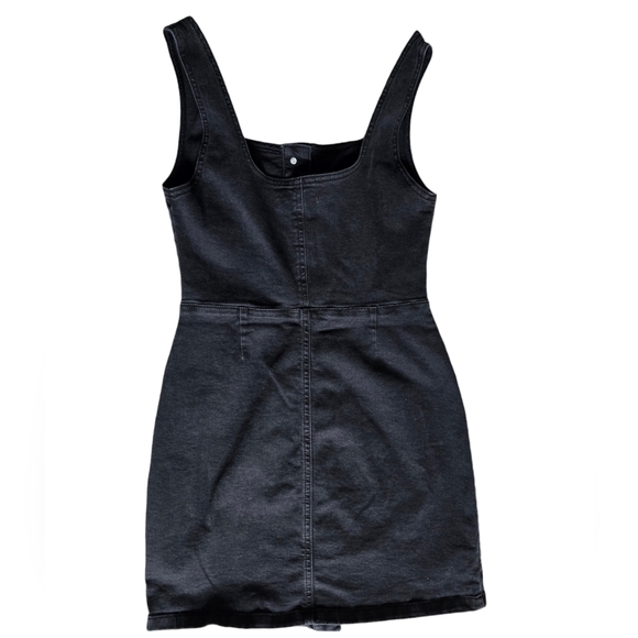 Denim & Co Women's Black Denim Button Down Dress Size 12 - Picture 4 of 6